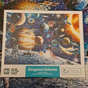 Planet galaxy jigsaw puzzle gorgeous universe astronaut space ship 1000 pieces